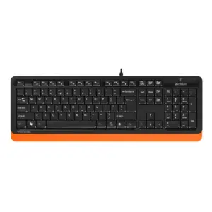 A4Tech Ενσύρματο Πληκτρολόγιο FK10 Μαύρο/Πορτοκαλί (US)
