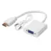 Adaptor Hdmi Vga Audio 10cm White