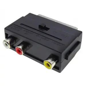 Adaptor SCART - 3RCA + SVHF + Switch EA3001 MPE.