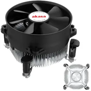Akasa Ak-cce-7101cp Dual Socket Aluminium Cooler