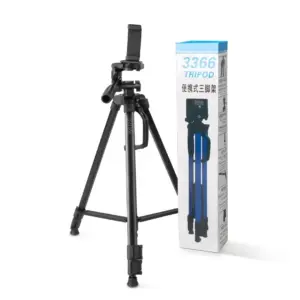 Aluminum 3366 Tripod Stand for Camera and Phone