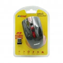Andowl Wireless Mouse 2.4GHz Ergonomic Design 10m Receiving Distance 4o mini