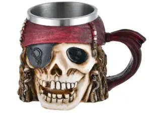 Ανοξείδωτη Σκανδιναβική Κούπα Viking Κρανίο