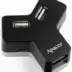 Apacer Apr-ph151 Usb 20 Hub 4port Silver Black