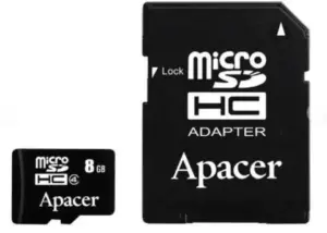 APACER Micro SD Card 8GB HC Class 4 SD & Adapter