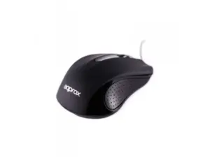 Approx USB Optical Mouse Ergonomic Black 1000DPI