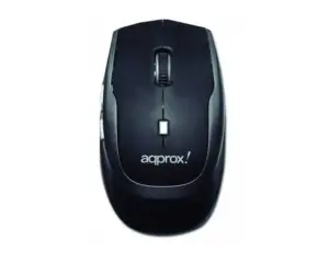Aqprox 2.4GHz Wireless Optical Mouse - 5 Buttons 1600dpi with Nano Receiver