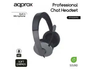 Aqprox Headphone Profesional Chat Black/Grey