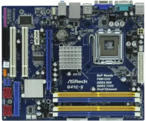 ASRock G41C-GS M-Atx S775/Ig41 Vga 2Ddr2+2Ddr3 1Pci 1Pciex16X Lan