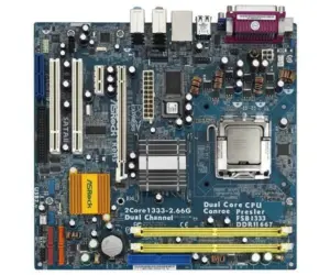 ASRock M-ATX S775/945G 2DDRII VGA 2PCI LAN+CPU2.66GHz