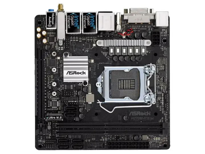 ASRock Mainboard ATX S1151 H270 4 DDR4 2PCI16X 3PCIe1xS3R USB3 Supports 7'' and 6'' Generation