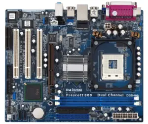 Asrock M-ATX S478/I865G 2*DDR1-400 VGA 1AGP-8X 3PCI LAN 2S