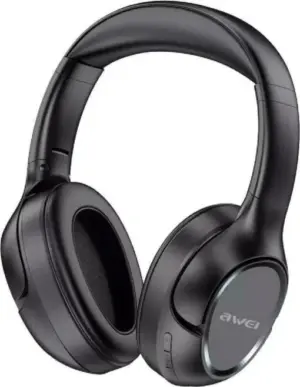 Awei Ασύρματα Ακουστικά Over Ear Μαύρα