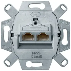 Berker Πρίζα RJ45 Διπλή STP Cat 250mhz