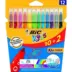BIC σετ χρωματιστών μαρκαδόρων ζωγραφικής KID Couleur 12τμχ