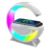 Bluetooth 5W 3σε1 Ασύρματο Ηχείο που φορτίζει με Ραδιόφωνο Rgb λευκό