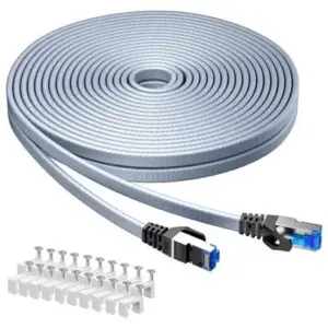 Busohe Cat 8 Ethernet Cable 6M 40Gbps/2000Mhz Flat High Speed Network Cable