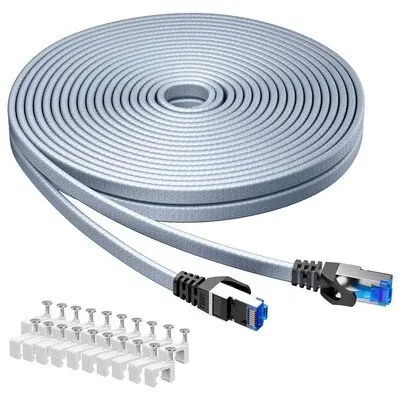 Busohe Cat 8 Ethernet Cable 6M 40Gbps/2000Mhz Flat High Speed Network Cable