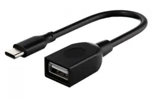 Cabletime Καλώδιο USB Type-C Σε USB 2.0 Cmaf2 480Mbps 0.15m Μαύρο
