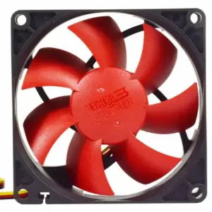 Case Fan 80x80x25 mm Red