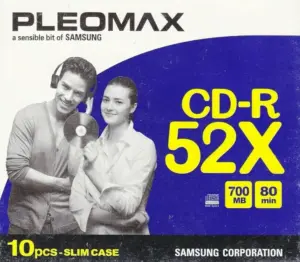 Cd-R 52X 700Mb Sp-10 Slimcase Samsung Pleomax
