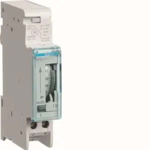 Χρονοδιακόπτης 230V 24 Ωρών Με Εφεδρεία 1 Στοιχείου Hager