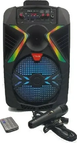 CMiK Φορητό Ηχείο 8'' Karaoke Bluetooth με Ενσύρματo Μικρόφωνo