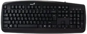 Combo Genius USB Keyboard & Mouse Set Black