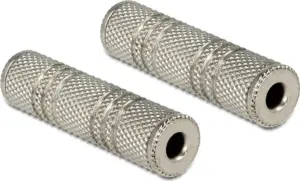 Delock Αντάπτορας από 3.5mm σε 3.5mm Μεταλλικός Ασημί / 65547