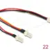 Delock Καλώδιο Fan Molex 3 Pin Female To 2 Male