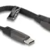 Delock Καλώδιο Usb-C 80750 60W Flat Γωνιακό 480Mbps 14Cm Μαύρο