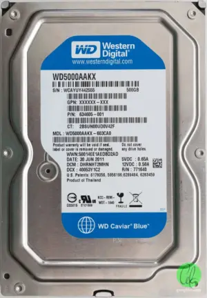Δίσκος WD SATA3 500GB 16MB Cache μοντέλο WD5000AAK