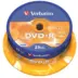 Dvd+R Verbatim 16X 25 Pack 4.7Gb