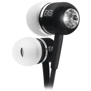Earphone Mp3 Black Swarovski