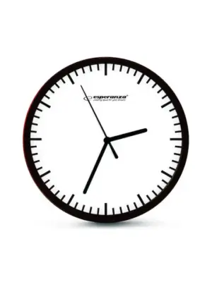 Esperanza Ρολόι Τοίχου Budapest 20cm Λευκό EHC010W