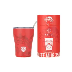 Estia Home Art Θερμός Coffee Mug Olympiacos BC Edition 350ml