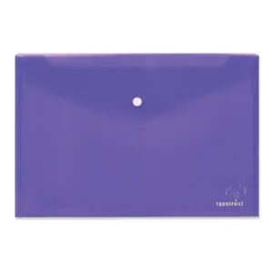 Φάκελος Κουμπί Α4 Purple Typotrast