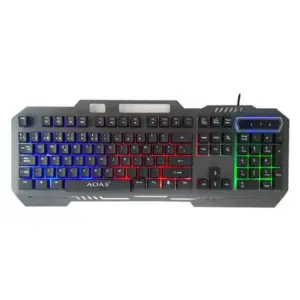 Gaming Πληκτρολόγιο M-888 με RGB φωτισμό (Αγγλικό US) Μαύρο