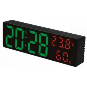 Gaosiio Ρολόι-Πινακίδα LED με Θερμόμετρο και Υγρόμετρο