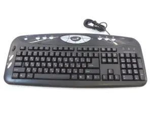 Genius KB-16e Multimedia Keyboard 16-Key Scroll PS/2 Black