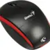 Genius Mini Mouse Wireless 1200dpi BlueEye Optical USB Red for Netbook