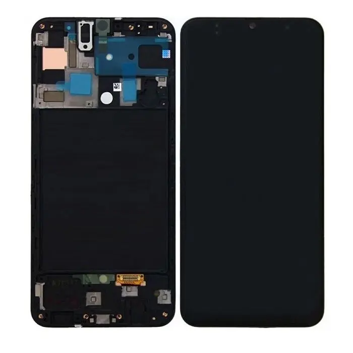 Γνήσια Οθόνη LCD με Μηχανισμό Αφής και Πλαίσιο για Samsung Galaxy A50 A505F Μαύρο