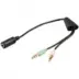 Goobay Adaptor Από Ακουστικό & Μικρόφωνο 3.5mm Σε 2 Στερεοφωνικά Βύσματα 3,5mm