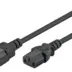 GOOBAY Καλώδιο Προέκτασης Τροφοδοσίας 0.75mm² 0.5m Μαύρο