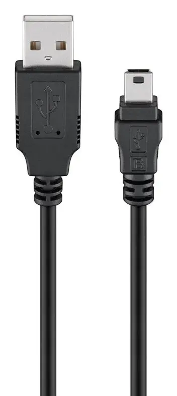 GOOBAY καλώδιο USB 2.0 σε USB Mini copper 1.5m μαύρο