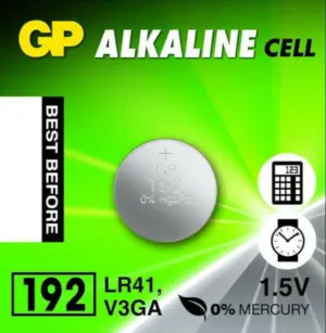 GP Μπαταρία Αλκαλική 24mAh Κουμπί 1,5V / LR41 V3GA