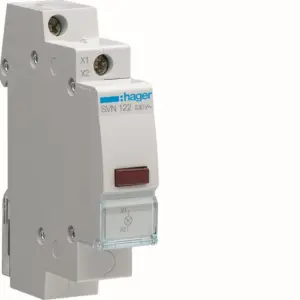 Hager Ενδεικτικό Ράγας Led Κόκκινο 230v