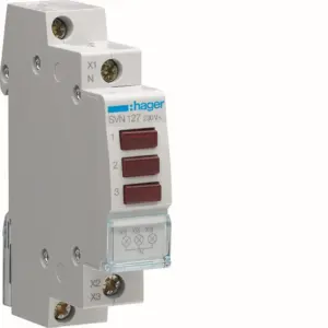 Hager Ενδεικτικό Ράγας Led Τριπλό Κόκκινο 230v