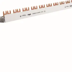Hager Μπάρα Διχαλωτή 63a 10mm2 Τριπολική 57 Στοιχείων Με Πλαστ Μόνωση