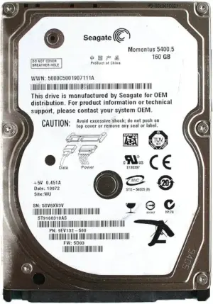 Hdd Seagate 2.5'' Sata2 160gb